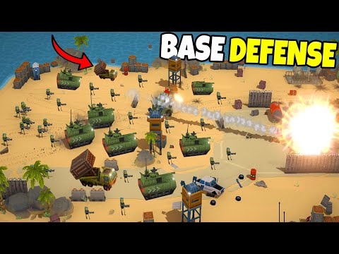 EPIC Base Defense in NEW Battle Simulator!? - Warpips: Tug of War Game