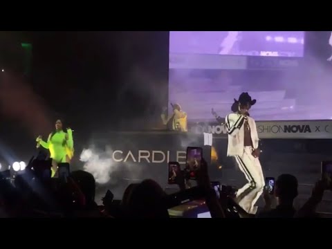 Cardi B Brings out Lil Nas X to Perform Old Town Road LIVE @ Fashion Nova 2019