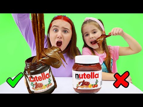 Ruby and Bonnie Real Food VS Slime Challenge