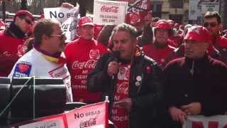 ¡Panrico y Coca Cola, la lucha es una sola! Concentración - Congreso de los Diputados, Madrid