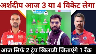 Punjab Kings vs Delhi Capitals Dream11 Team Predication || PBKS vs DC Dream11 Team Predication