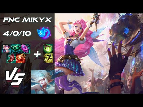 Fnatic Mikyx SUPPORT Seraphine vs Janna - EU Challenger Patch 25.S1.7