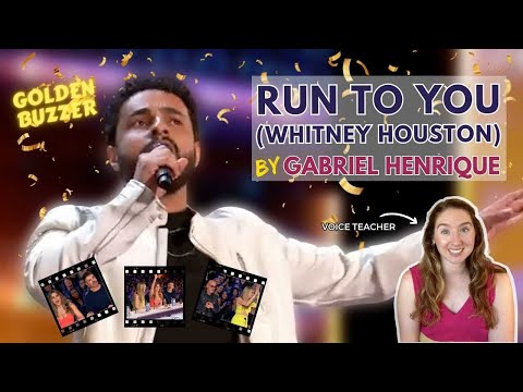 Voice Teacher Reacts to Gabriel Henrique Singing Run to You