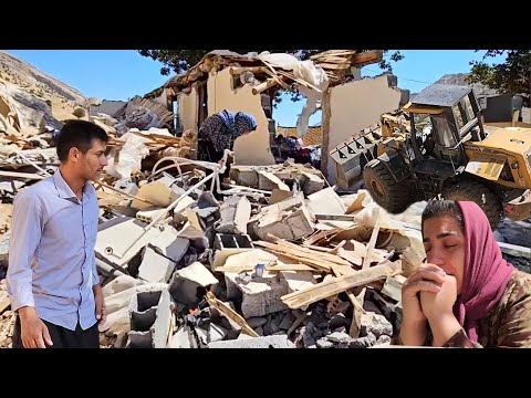 "Loader attack on nomadic house; will Asghar and Halimeh's house be destroyed too?" 🏔️💔