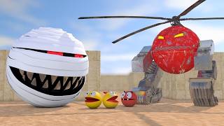 Download lagu Pacman vs Robot Pacmans | Pacman Universe – Stylized Mechanical Character Animation mp3