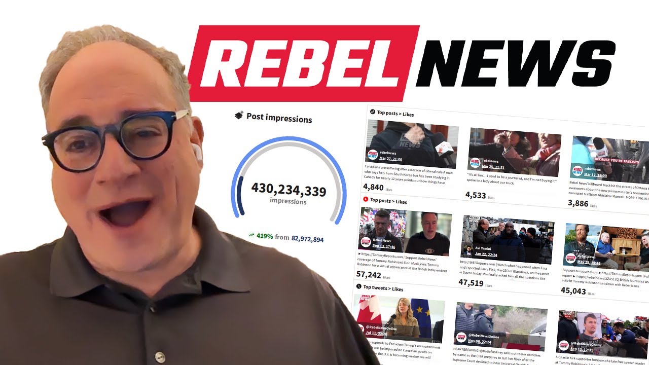 WOW: Our Rebel News viewership quadrupled in 2025!