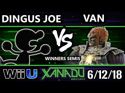 S@X 254 Smash 4 - Dingus Joe (Game and Watch) Vs. HP | Van (Ganondorf) - Wii U Winners Semis