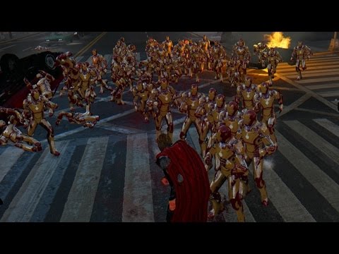 THOR VS HUGE IRON MAN ARMY (MARK 42)