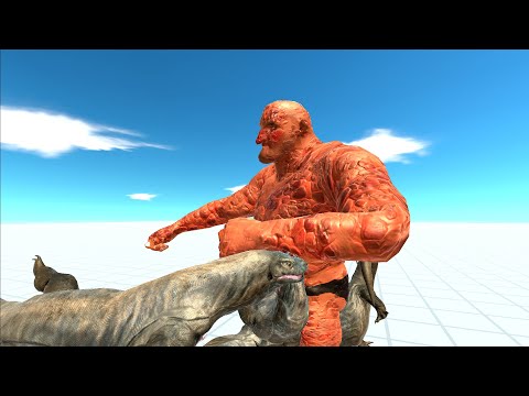6x Komodo Dragon VS All Units Animal Revolt Battle Simulator