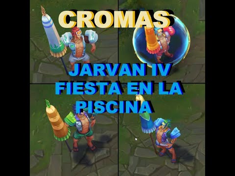 🌊CROMAS JARVAN IV FIESTA en la PISCINA lol skin interacciones 2020 (POOL PARTY )- league of legends🌊