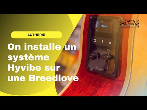 On installe un système HyVibe sur une Breedlove !