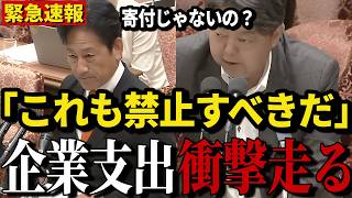 【政治とカネ】「寄付とは質が異なる」参政党の石川勝議員が政府を徹底追及!!【企業団体献金/パーティー券/政治改革特別委員会】