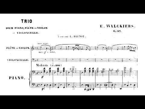 Eugène Walckiers – Trio for Flute, Cello and Piano, in D minor