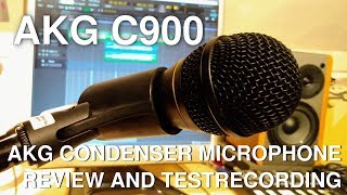 Video thumbnail for AKG C900 Condenser Microphone Test and Review by SolidRockBluesBand
