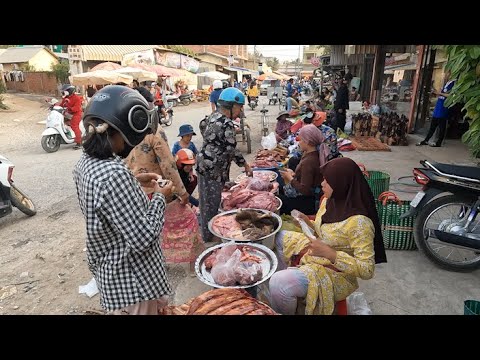 Plenty Of Fresh Vegetables, Fish, & Seafood For Sale   Amazing Food Tour And People Activities