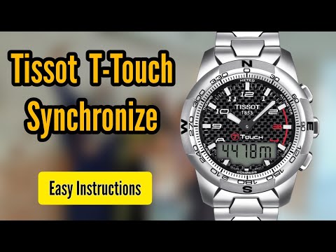 How to synchronize your Tissot T-Touch Watch, t touch Time Adjust, t touch Time setting #Shorts