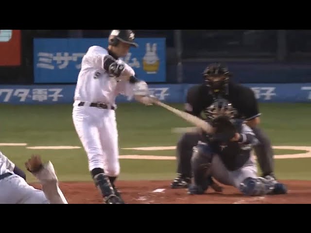 【1回裏】 マリーンズ・福浦 ストレート振りぬき2点タイムリーヒット!! 2015/6/9 M-D