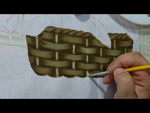 Learn how to paint a basket. Luciana Dalponte