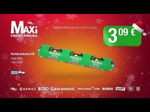 MAXI VIKEND PONUDA - 04.12. - 07.12.2025.