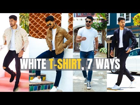 Fresh ways to wear a white t-shirt