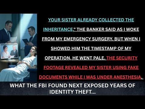 My Sister Stole My $500K Inheritance While I Was In Surgery—The Bank Cameras Recorded Everything...