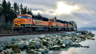BNSF Everett to Custer Washington Freight Train - Following A Freight Train Ep. 4