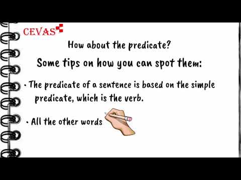 English Tutorial - Subject and Predicate - CEVAS Philippines