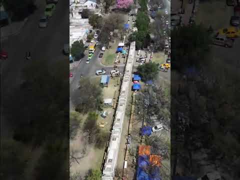 Feria de la Bulnes desde el Aire.