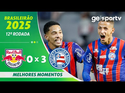 Gols e lances de Red Bull Bragantino x Bahia