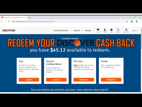 How to redeem your Discover Cash Back | 2021 ▶2:22