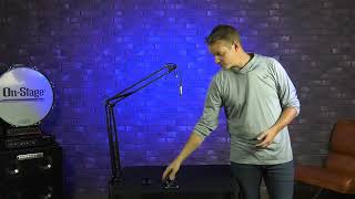 Video thumbnail for MBS5000 Broadcast Mic Boom Arm | On-Stage by On-Stage