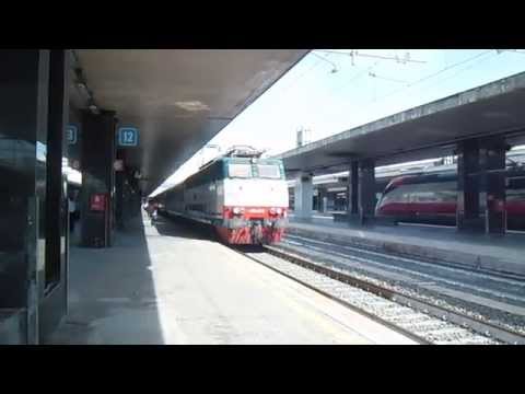 E444.010 in partenza con l' IC 1551 Roma Termini - Reggio Calabria Centrale