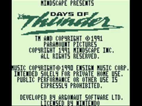 Days of Thunder Game Boy