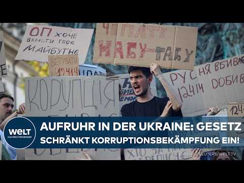 UKRAINE: Heftige Proteste gegen Regierung! Gesetz soll Anti-Korruptionsbehörden entmachten!