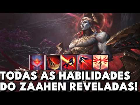TODAS AS HABILIDADES DO ZAAHEN REVELADAS! O NOVO CAMPEÃO DARKIN DO LOL
