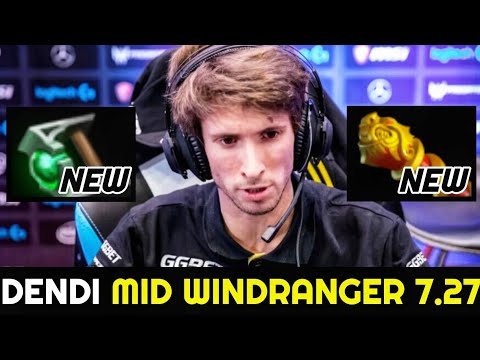 DENDI Mid Windranger with New MKB First Item Build 7.27 Dota 2