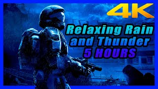 Download lagu Halo 3 ODST 4K Sad Music Theme with Rain and Thunder 5 HOURS mp3