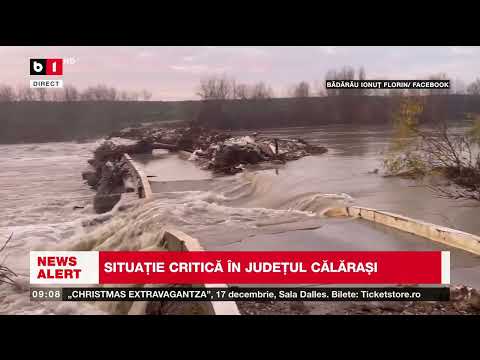 SITUAȚIE CRITICĂ ÎN JUDEȚUL CĂLĂRAȘI  POD RUPT_Știri B1TV_6 dec. 2025