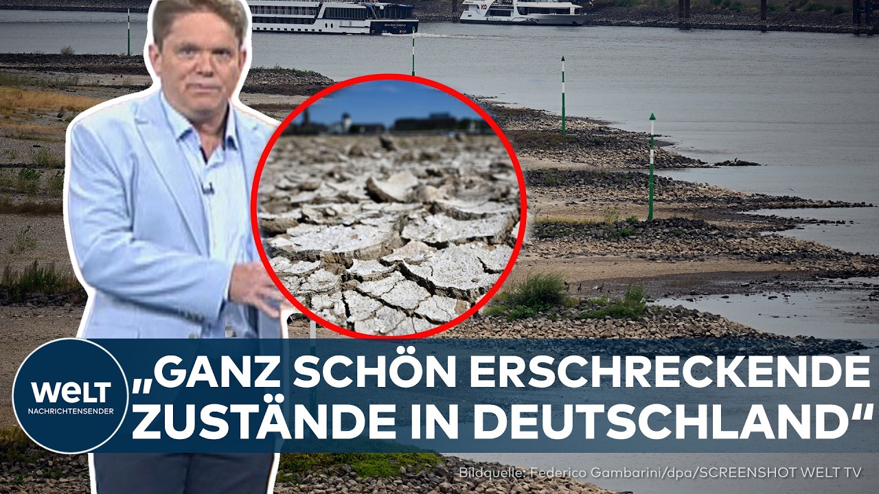 WASSERKNAPPHEIT: Deutschland trocknet aus – Flüsse schrumpfen, Sandbänke werden sichtbar!