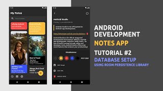 Android Development | Notes App | Tutorial #2 | Database Setup | Room Persistence Library