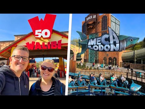 Walibi Belgium Vlog 2025 - NEW Mecalodon Launch Coaster!