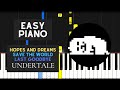 Hopes and Dreams + SAVE The World + Last Goodbye (EASY Piano Tutorial) - Undertale