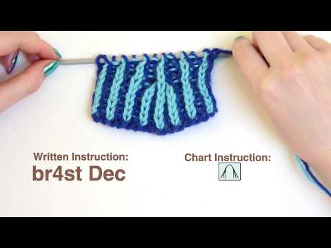 Brioche Knit Tips Brioche 4 Stitch Decrease Br4st Dec