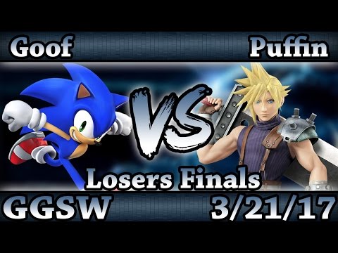 GGSW 25 - LCX|Goof (Sonic) Vs. Puffin (Coud) Smash Wii U Losers Finals - Smash 4