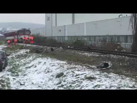 Bánovce nad Bebravou-vykolajený vlak