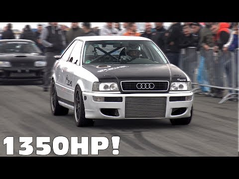 1350HP Audi S2 R30 Turbo Coupe w/ HOOD EXHAUST! INSANE LAUNCH CONTROLS!