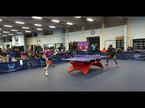 Westcheter Table Tennis Center Feb 22 Open Singles Semi-Final #2 Romain Lorentz vs Olajide Omotayo