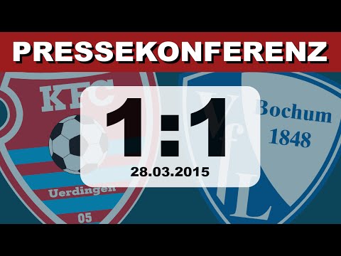 Pressekonferenz: KFC Uerdingen - VfL Bochum U23 (28.03.2015)