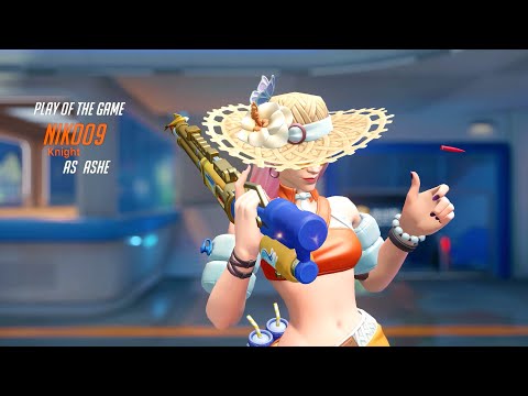 FASTEST ASHE ULT ACE TEAMKILL 5Kill IN OVERWATCH2 COMPETITIVE - POTG