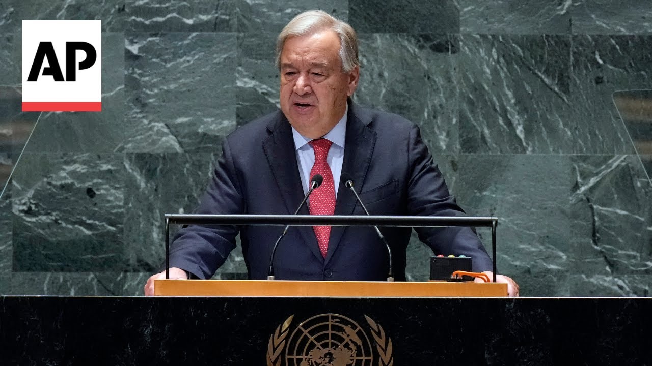 Head of United Nations calls global situation 'unsustainable' as annual meeting of leaders opens
